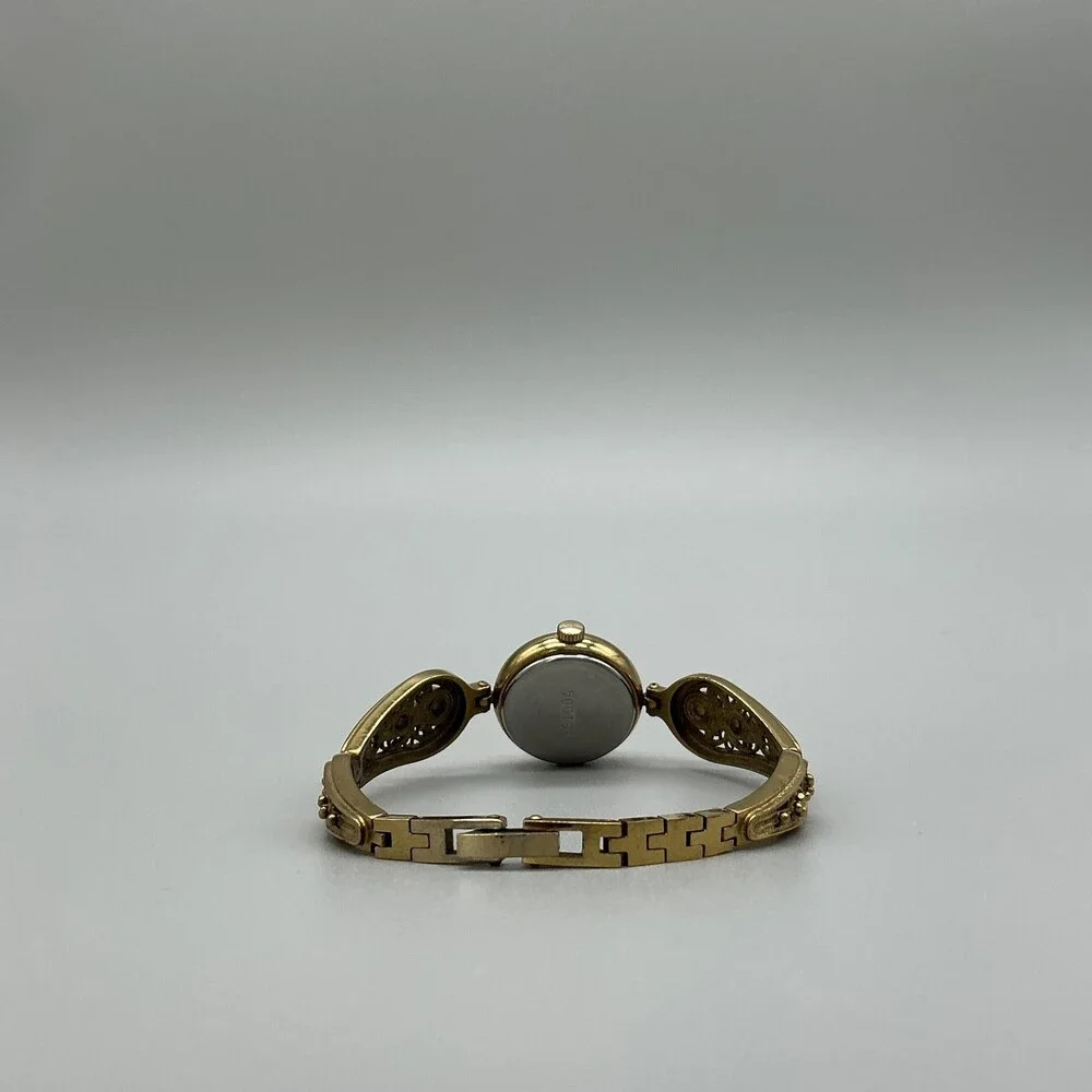 Vintage Chaika Yanka Womens Watch 22mm Filigree Purple Stone Manual Wind 6.25